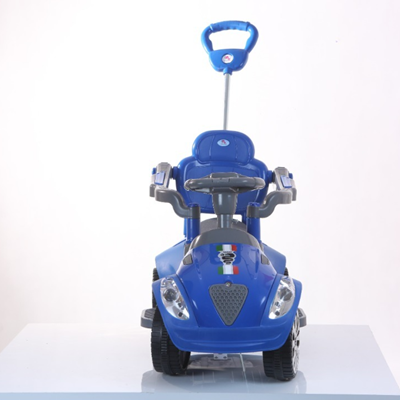 ماشین کودک بی بی ماک طرح آلفا رومئو آبی-طوسی مدل ZV-10 -اسباب بازی